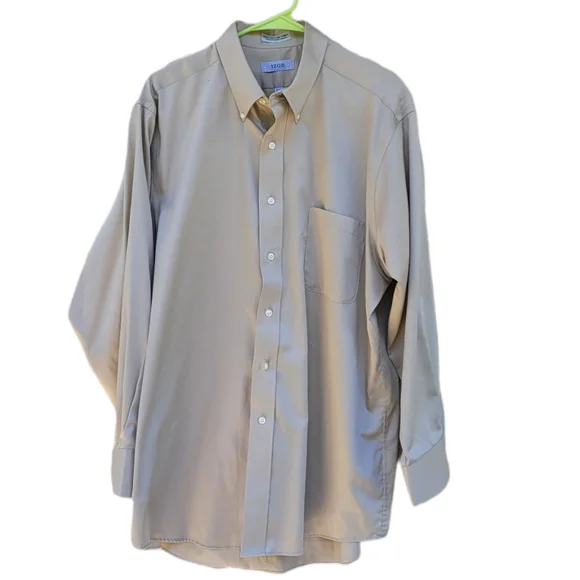 Izod | Shirts | Izod Mens Champagne Gold 0 Cotton Twill Longsleeve Button  Down Shirt | Poshmark
